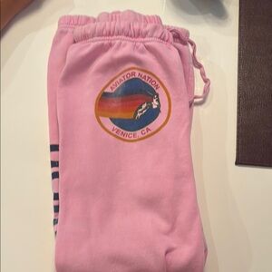 Aviator Nation Pink Sweatpants. Xs.
